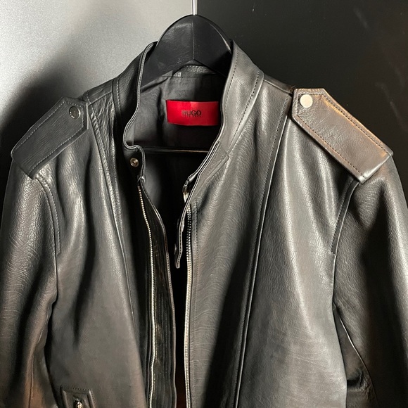 Hugo Boss Leather Jacket - Picture 2 of 4